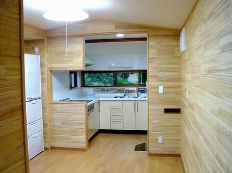 キッチン　コンパクト　木目 キッチン,インテリア,引越しの写真素材