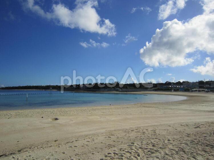 沖縄　海水浴場　ビーチ 沖縄,ビーチ,海の写真素材