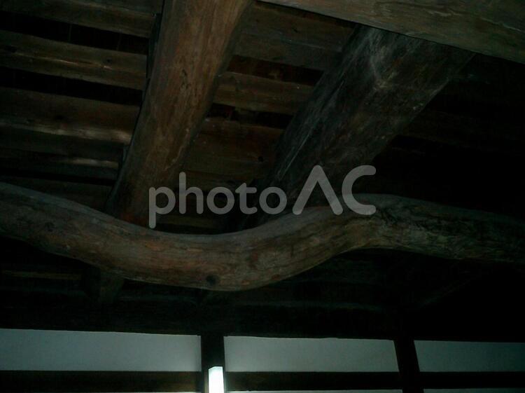 彦根城天守閣の天井 彦根城の写真素材