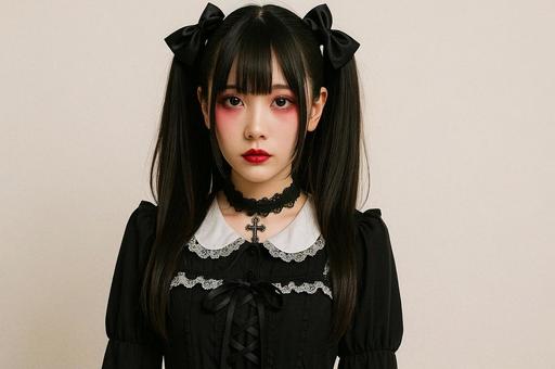 地雷系ファッション女子・ツインテール 地雷系ファッション女子・ツインテールの写真