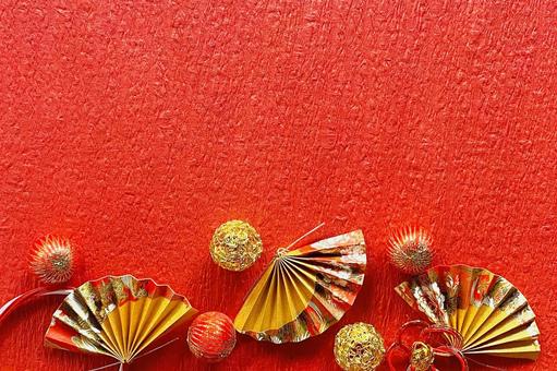 お正月フレーム お正月,和紙,年賀状の写真素材