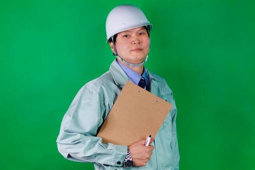 作業服の男性技術者 作業服,男性,技術者の写真素材