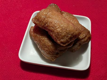 文化の日のテイクアウトのいなり寿司 稲荷寿司,テイクアウト,油揚げの写真素材