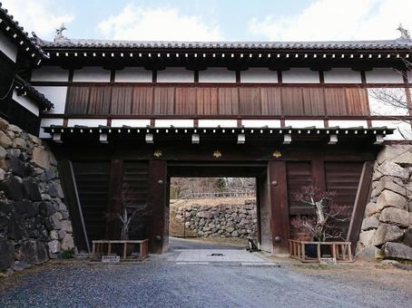 郡山城跡公園の追手門 郡山城跡公園の追手門の写真