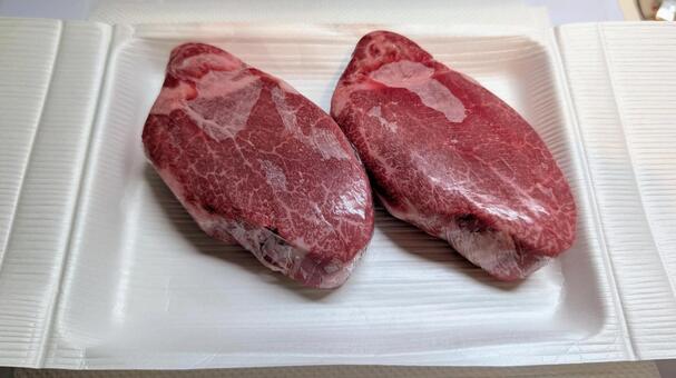 ヒレ肉 ヒレ肉,生肉,牛肉の写真素材
