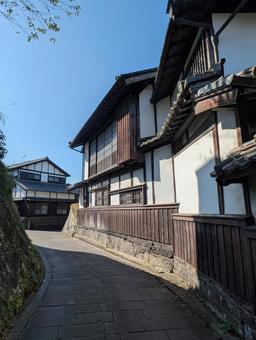 大分県臼杵市二王座歴史の道 大分県臼杵市二王座歴史の道 臼杵市,二王座歴史の道,街並みの写真素材