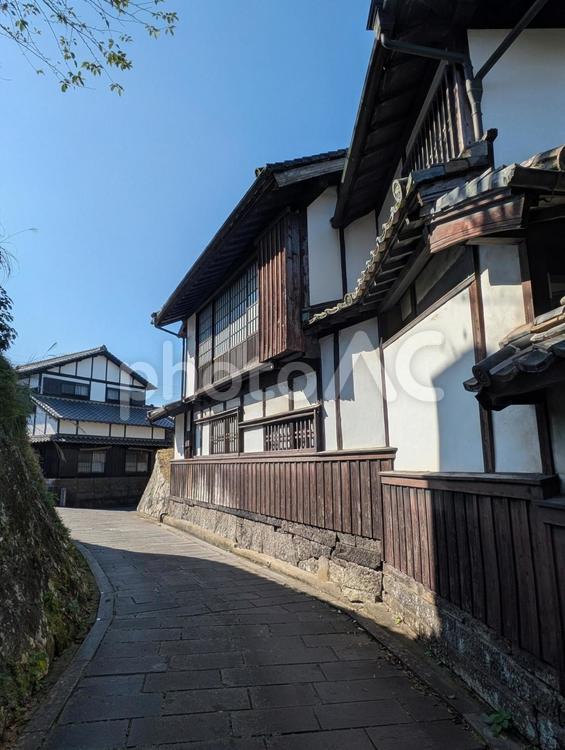 大分県臼杵市二王座歴史の道 臼杵市,二王座歴史の道,街並みの写真素材