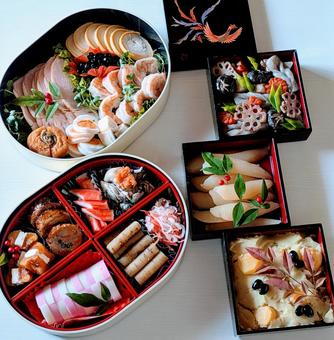 おせち料理 おせち料理 おせち,お重,食べ物の写真素材