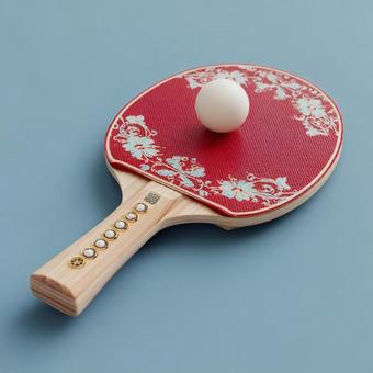 卓球のラケットの写真