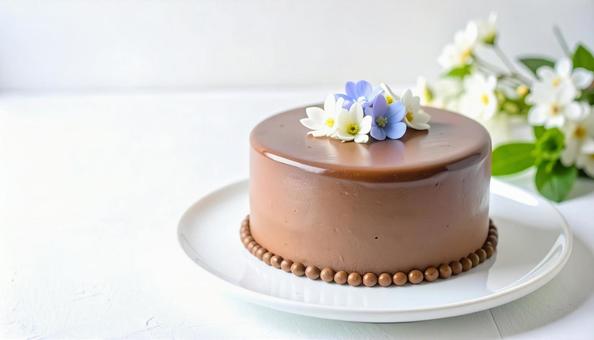 チョコレートケーキ コピースペース チョコレートケーキ コピースペースの写真
