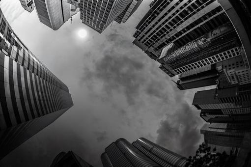 香港の街 香港の街 香港,ビル群,高層ビル群の写真素材