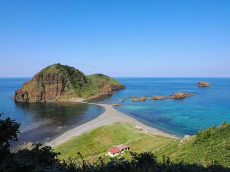 Photo, sado island, niigata prefecture, sea, 