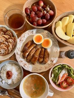 ガリバタチキン定食 ガリバタチキン定食 ご飯,夜ごはん,晩ごはんの写真素材