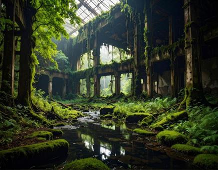 廃墟 廃墟の写真