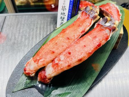 蟹刺し身 蟹刺し身 カニ,蟹,海鮮の写真素材