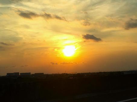 夕日 夕日の写真