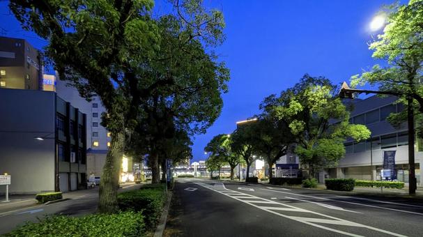 光と影が織りなす今治の夜景-01 光と影が織りなす今治の夜景-01 愛媛県,今治市,街の写真素材