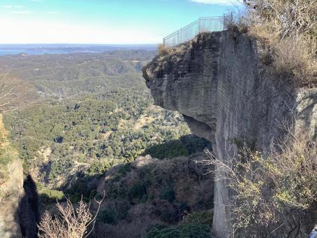 地獄のぞき 地獄のぞき 鋸山,千葉,観光地の写真素材