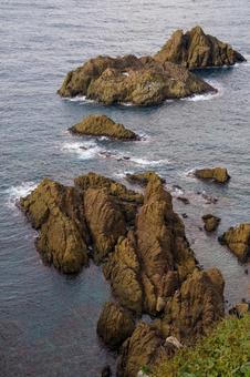 佐渡の観光名所大野亀の海岸の写真