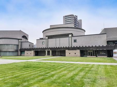 水戸芸術館と広場 水戸芸術館と広場 水戸芸術館,広場,水戸市の写真素材
