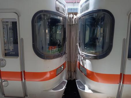 313系の連結部 313系の連結部 鉄道,jr,jr東海の写真素材