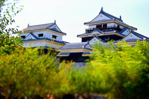 松山城 天守,松山城,松山観光の写真素材