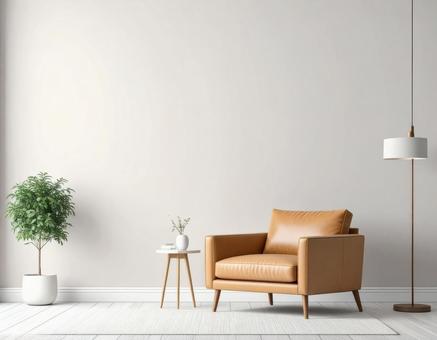 キャラメル色の椅子の写真