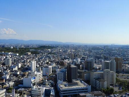 市役所から見下ろす堺市街地南部4 堺市,堺,堺区の写真素材