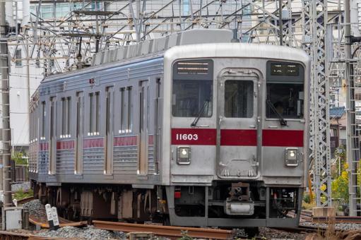 東武鉄道の通勤形電車 東武鉄道,東武,電車の写真素材