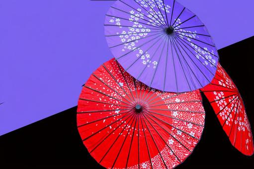 傘ー和傘 傘,和傘,和模様の写真素材