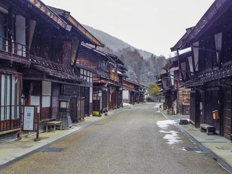 【長野県】塩尻市・中山道 奈良井宿 【長野県】塩尻市・中山道 奈良井宿 奈良井宿,中山道,重要伝統的建造物群保存地区の写真素材