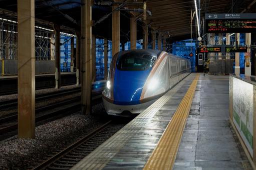 上越新幹線 上越新幹線,越後湯沢,新幹線の写真素材