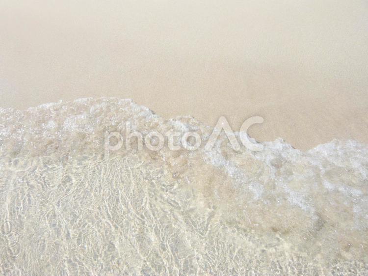 砂と波 砂文字,消す,消えるの写真素材
