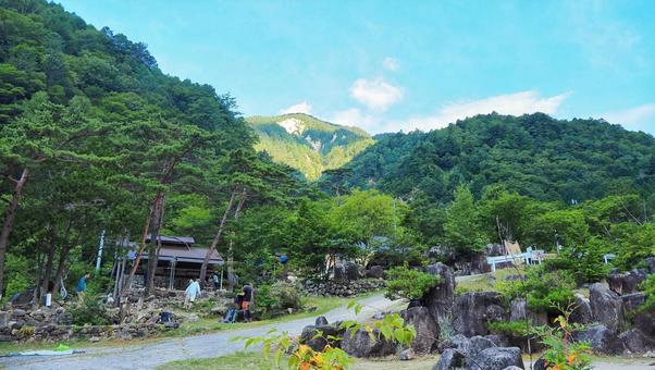 中房温泉登山口 中房温泉登山口 山,登山,燕岳の写真素材
