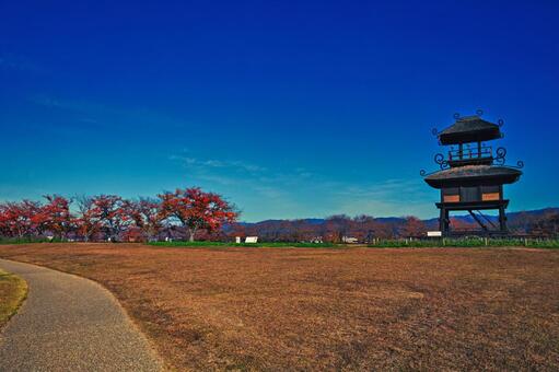 唐古・鍵遺跡公園 奈良,唐古,鍵の写真素材