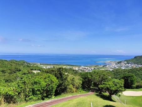 風景 風景 沖縄,海,空の写真素材