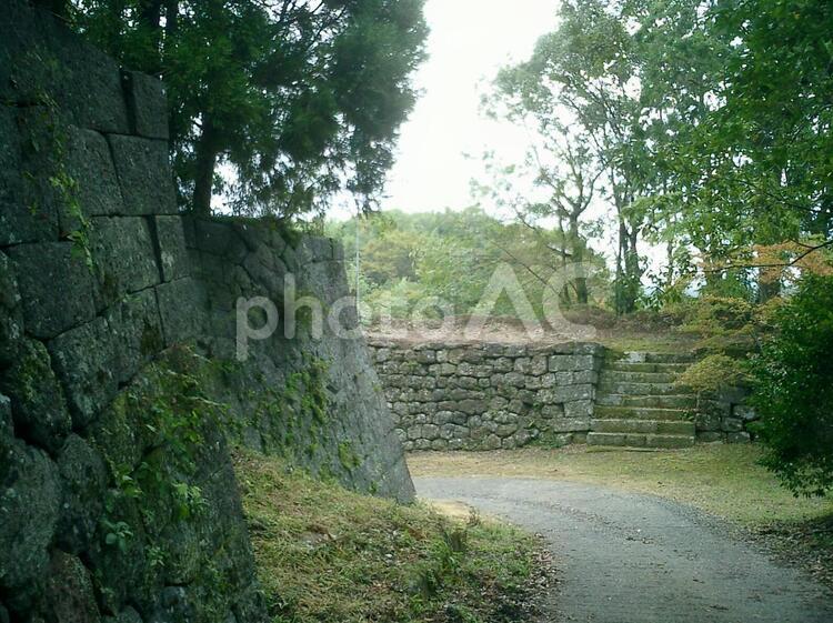 岡城の下原門跡 岡城の写真素材