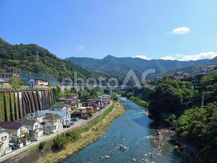 川の流れる風景 風景,自然,川の写真素材