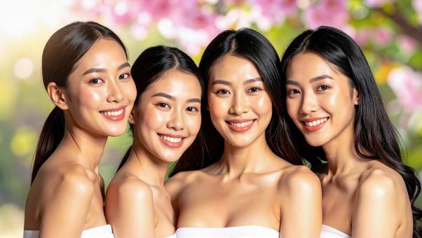 4人組の女性C1の写真