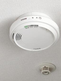 ガス警報器 ガス警報器,火事,防災の写真素材