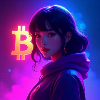 ビットコインと女性 ビットコインと女性の写真