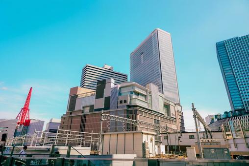 【大阪】大阪駅の街並み 大阪駅,関西,梅田の写真素材