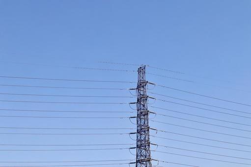 送電塔 送電塔 鉄塔,送電塔,送電線の写真素材