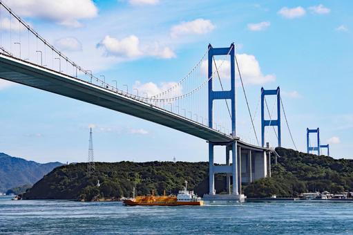 来島海峡大橋8 来島海峡大橋8 来島海峡,来島海峡大橋,しまなみ海道の写真素材