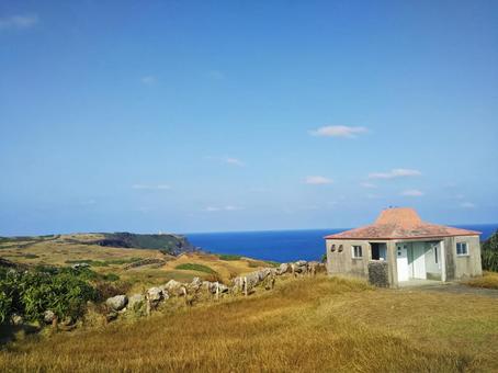 岬の展望と青い海 展望,岬,海の写真素材