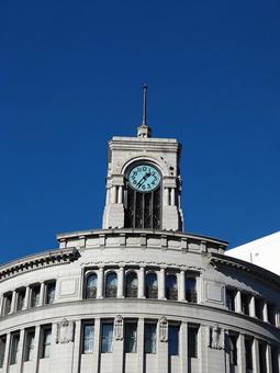 銀座時計台 銀座,時計台,和光の写真素材