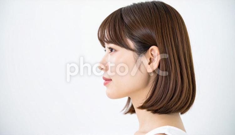 透明感のある肌の美しい女性モデル 女性,ビューティー,アンチエイジングの写真素材