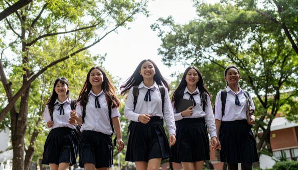 オープンキャンパスで大学を見学の高校生 オープンキャンパスで大学を見学の高校生の写真