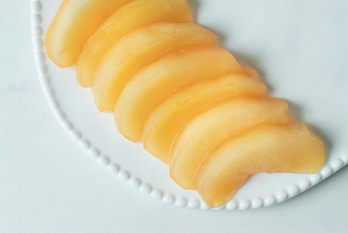 林檎のコンポートの寄り 林檎,コンポート,砂糖煮の写真素材