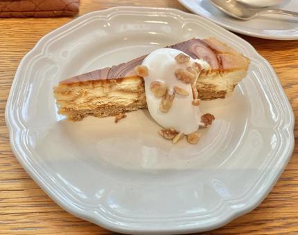 アールグレイとキャラメルのチーズケーキ アールグレイ,紅茶,チーズケーキの写真素材